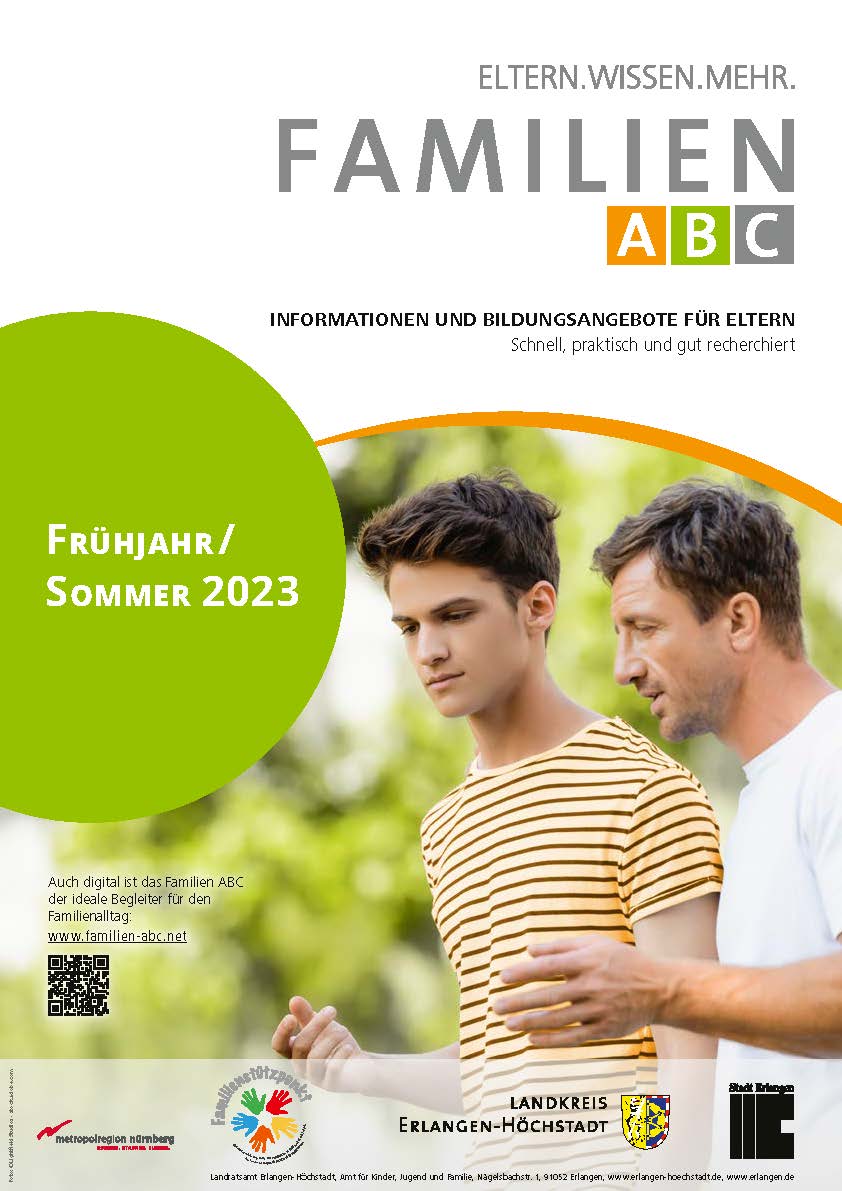 Neue Broschüre Familien ABC – ELTERN.WISSEN.MEHR Frühjahr/Sommer 2023